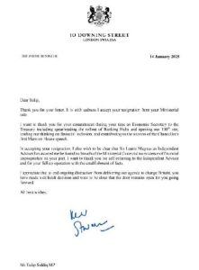 Prime Minister Keir Starmer responded to Tulip Siddiq's resignation lette