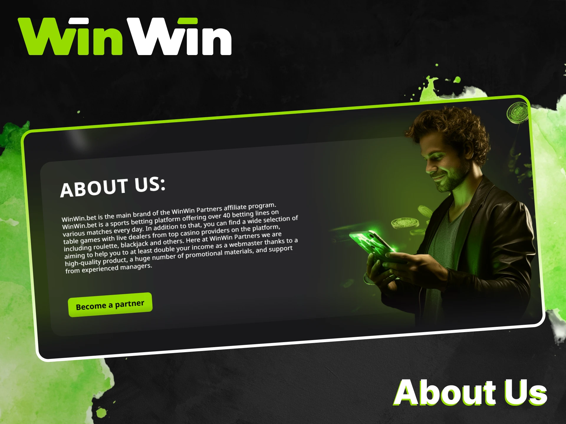 Find out more about the WinWin platform and its affiliate program.