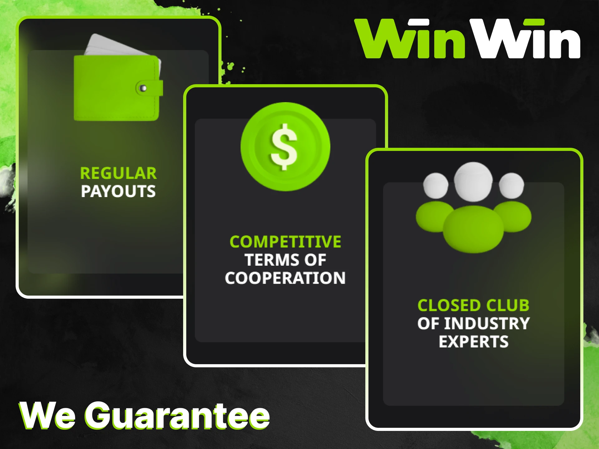 The WinWin affiliate program offers regular payouts, favorable conditions and cooperation with industry experts.