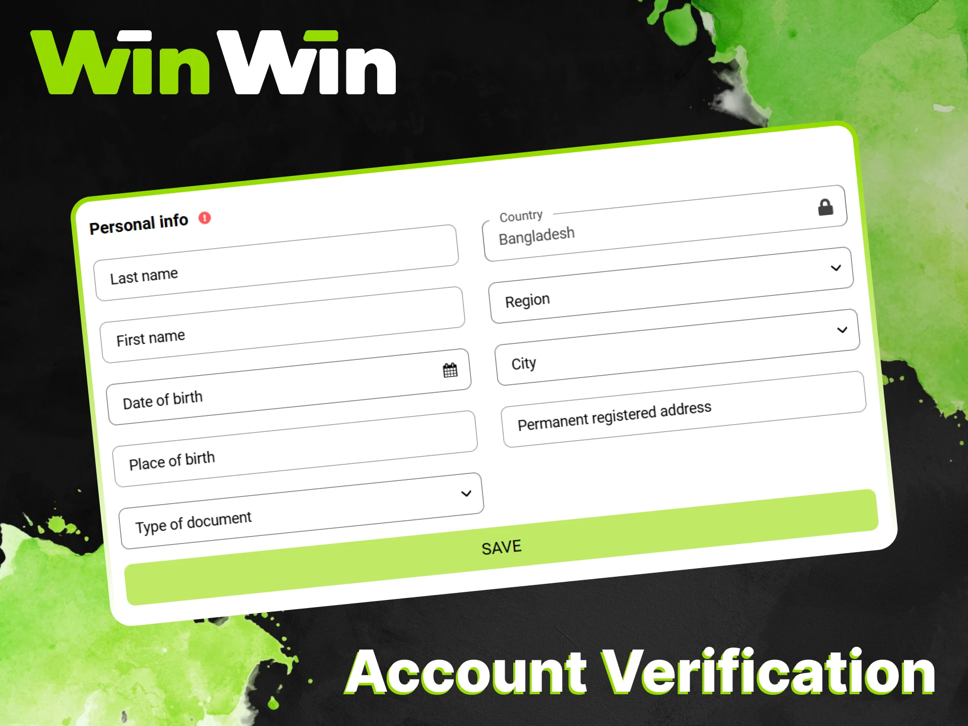 Verify your account to gain full access to WinWin.